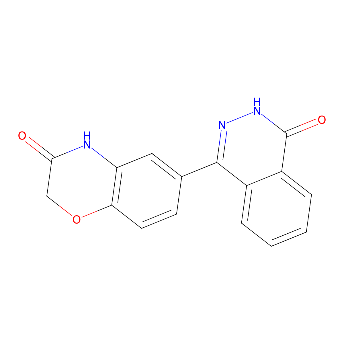 6-(4-oxo-3,4-dihydro-1-phthalazinyl)-2H-1,4-benzoxazin-3(4H)-one molecular structure, CAS 330151-13-8