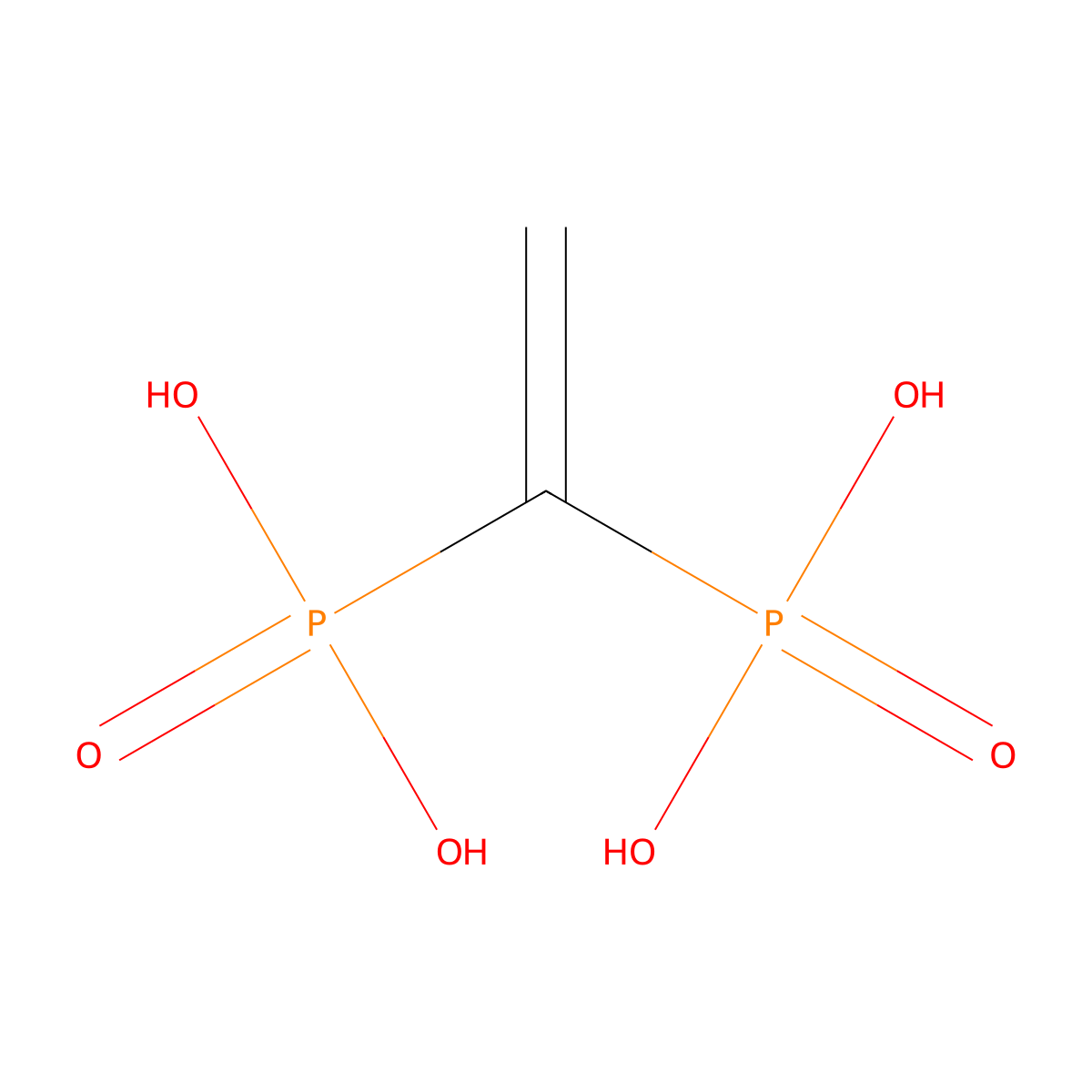 1-Phosphonovinylphosphonic acid molecular structure, CAS 33016-77-2