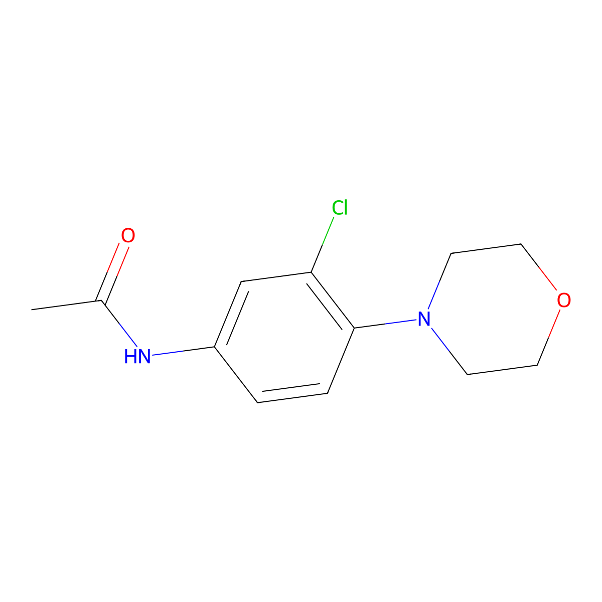 N-(3-chloro-4-morpholin-4-ylphenyl)acetamide molecular structure, CAS 330177-95-2