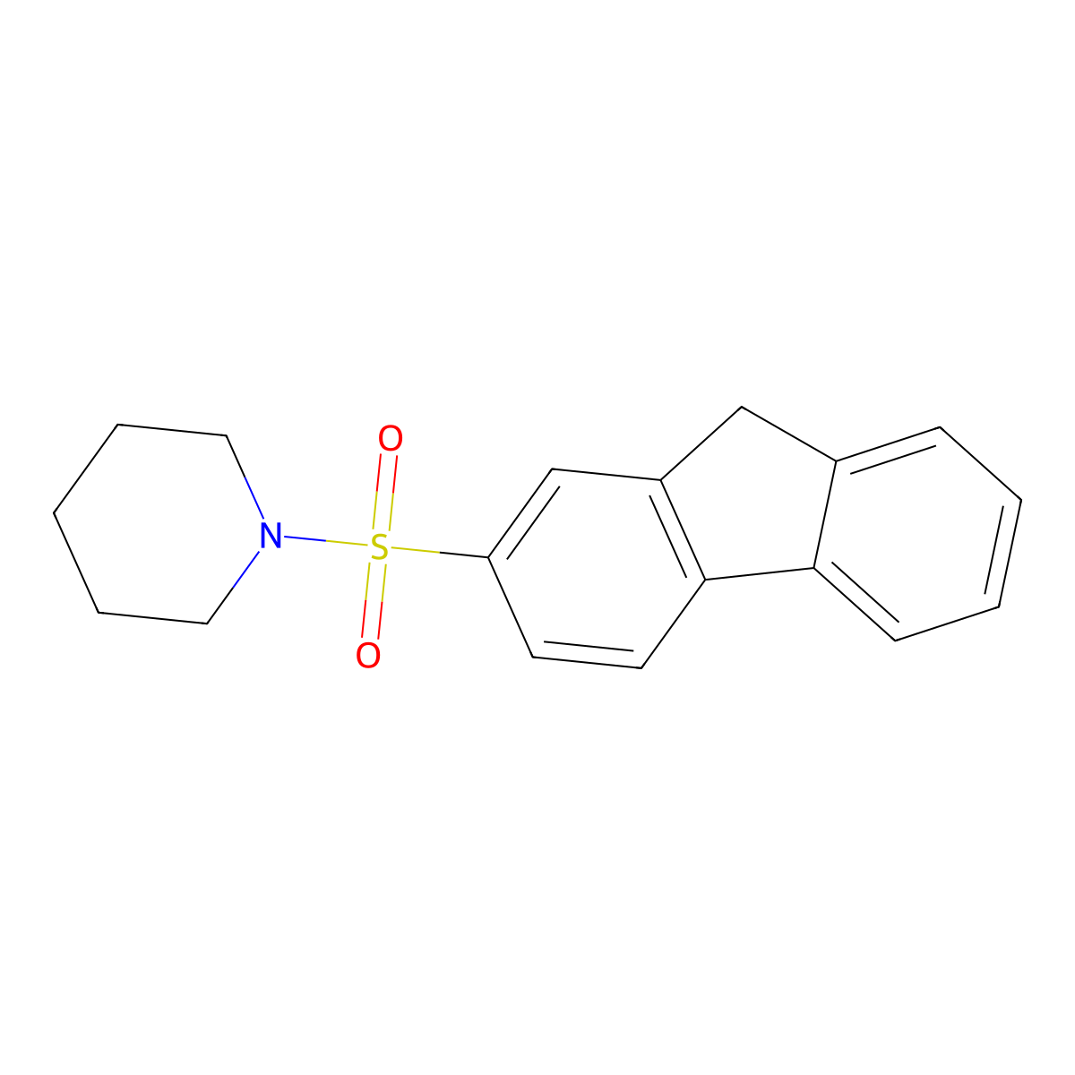 1-(9h-Fluoren-2-ylsulfonyl)piperidine molecular structure, CAS 330179-92-5