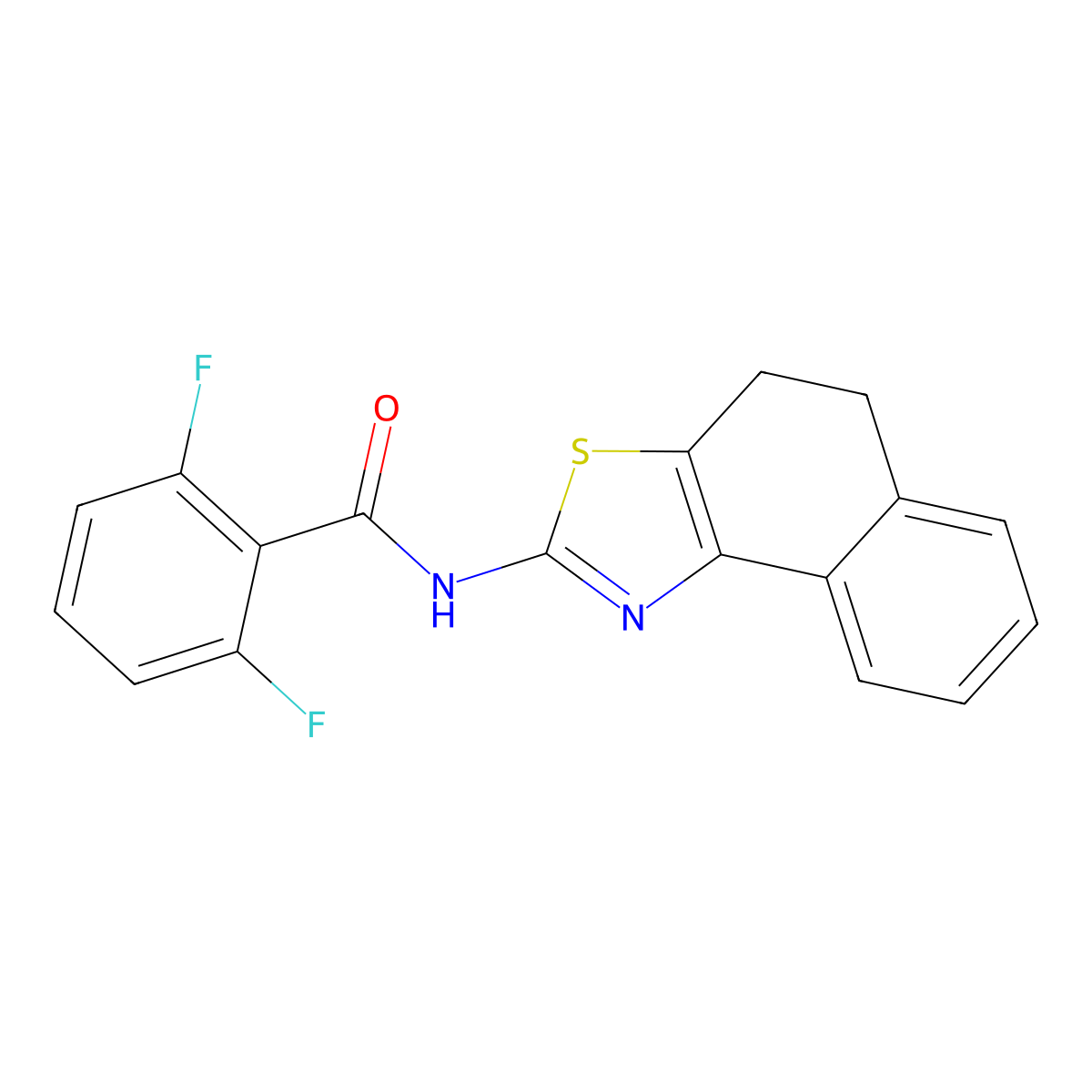 N-(4,5-dihydronaphtho[1,2-d]thiazol-2-yl)-2,6-difluorobenzamide molecular structure, CAS 330189-06-5
