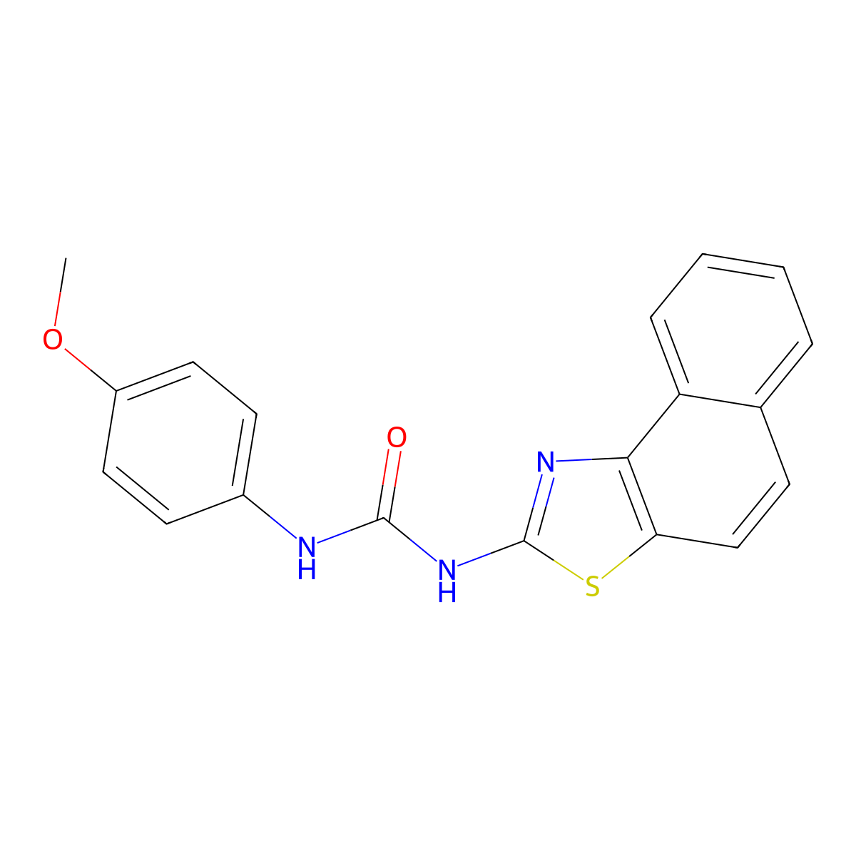 1-(4-Methoxyphenyl)-3-(naphtho[1,2-d]thiazol-2-yl)urea molecular structure, CAS 330189-52-1