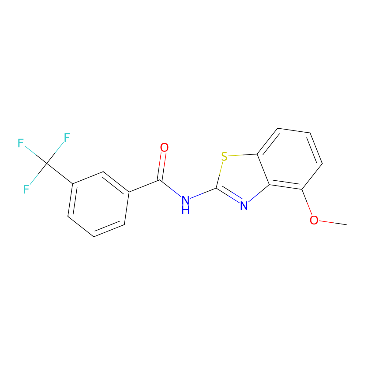 N-(4-methoxy-1,3-benzothiazol-2-yl)-3-(trifluoromethyl)benzamide molecular structure, CAS 330189-63-4