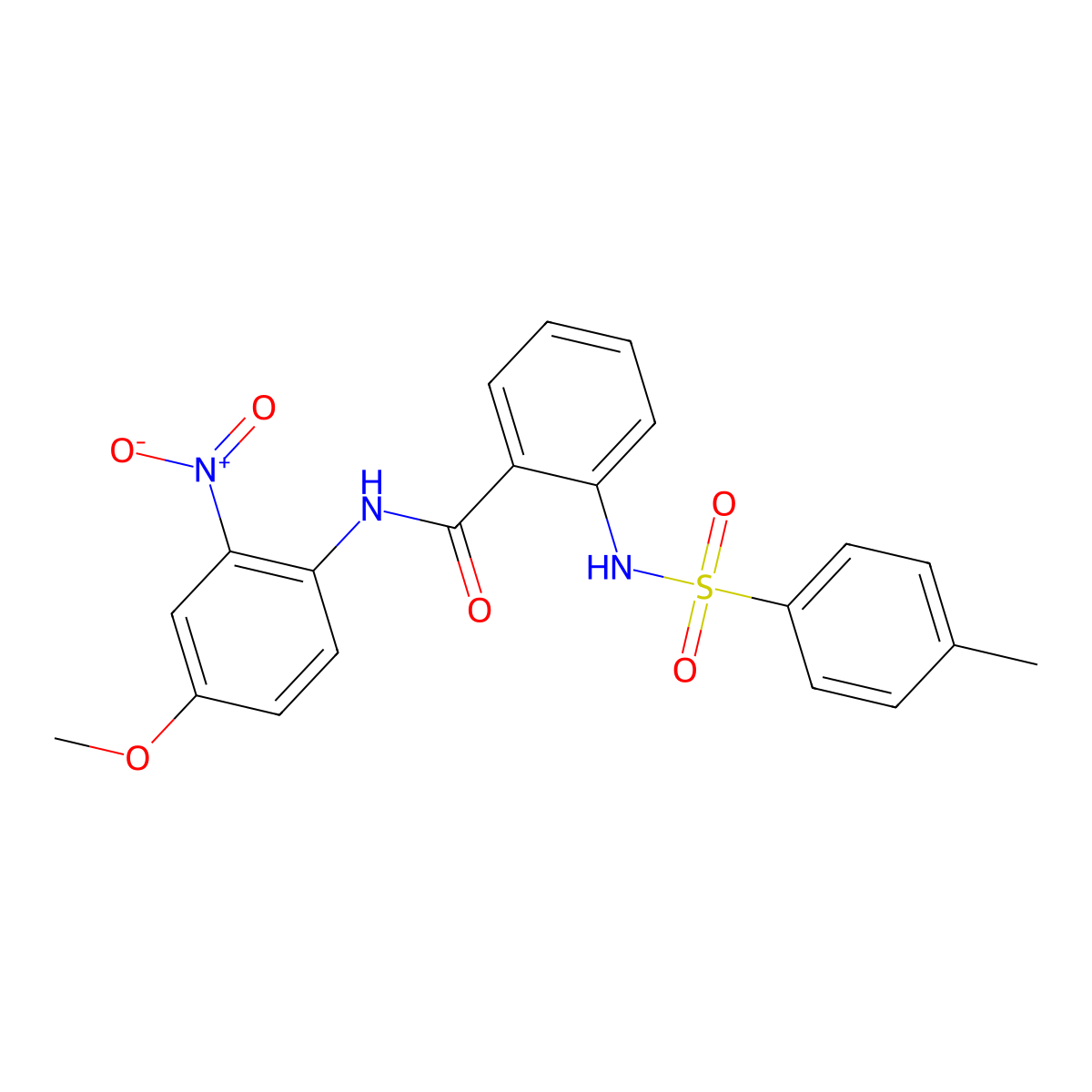 N-(4-methoxy-2-nitrophenyl)-2-[(4-methylphenyl)sulfonylamino]benzamide molecular structure, CAS 330190-20-0