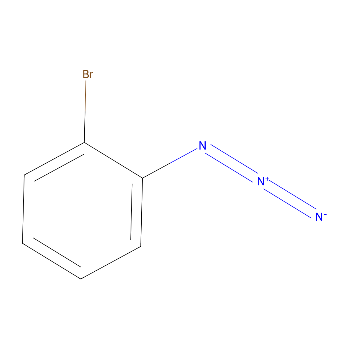 1-Azido-2-bromobenzene molecular structure, CAS 3302-39-4