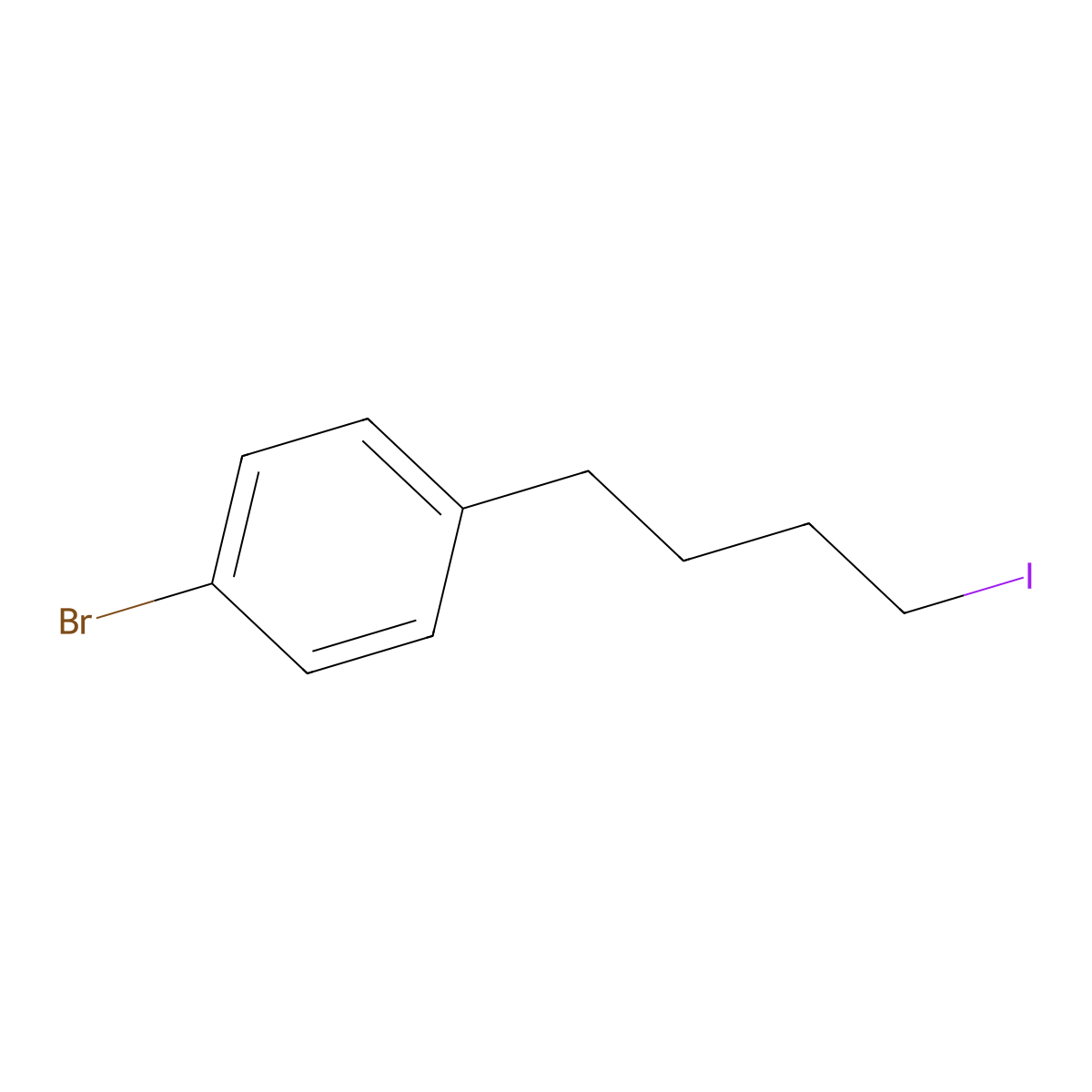 1-(4-Iodobutyl)-4-bromobenzene molecular structure, CAS 330200-13-0