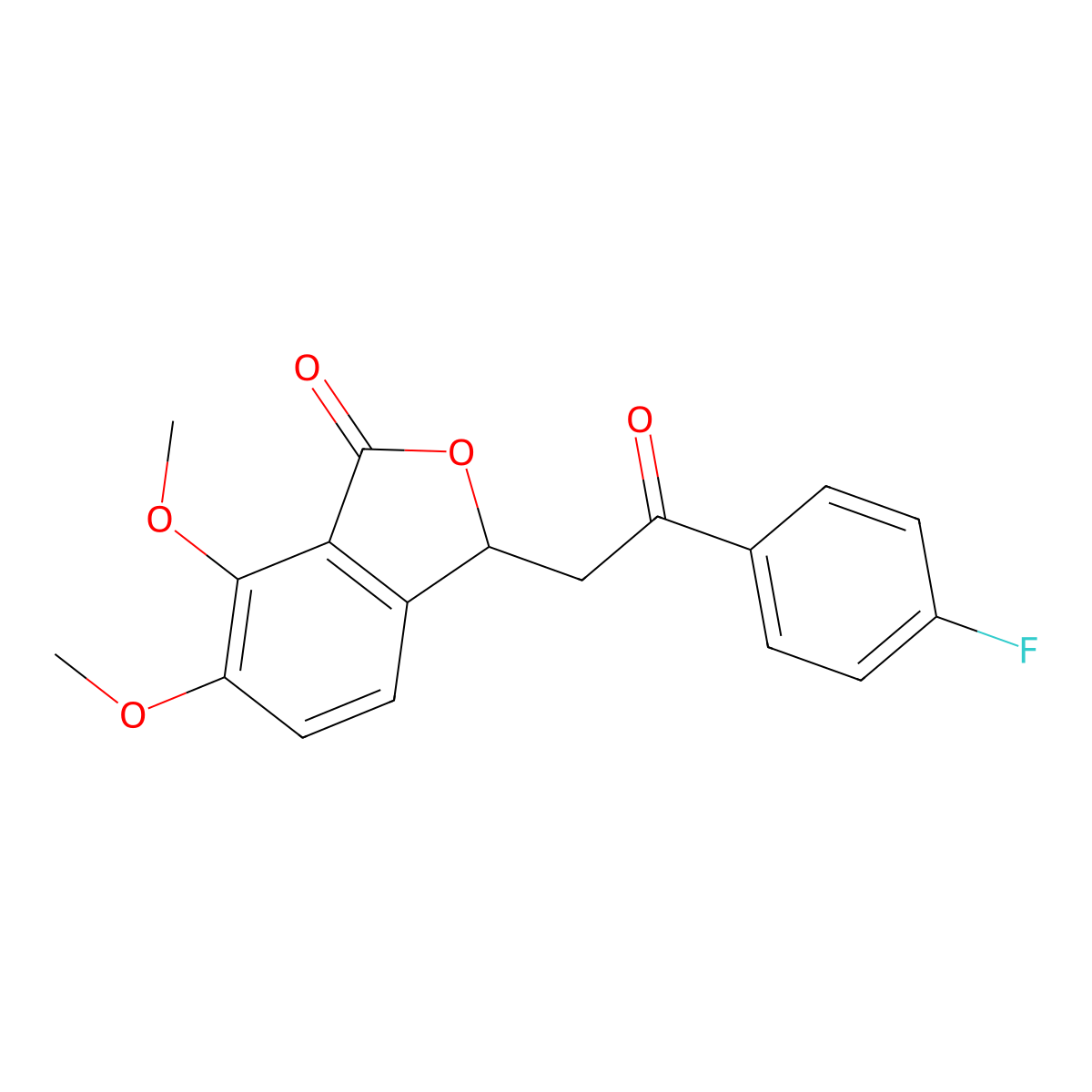 3-(2-(4-fluorophenyl)-2-oxoethyl)-6,7-dimethoxyisobenzofuran-1(3H)-one molecular structure, CAS 330202-39-6