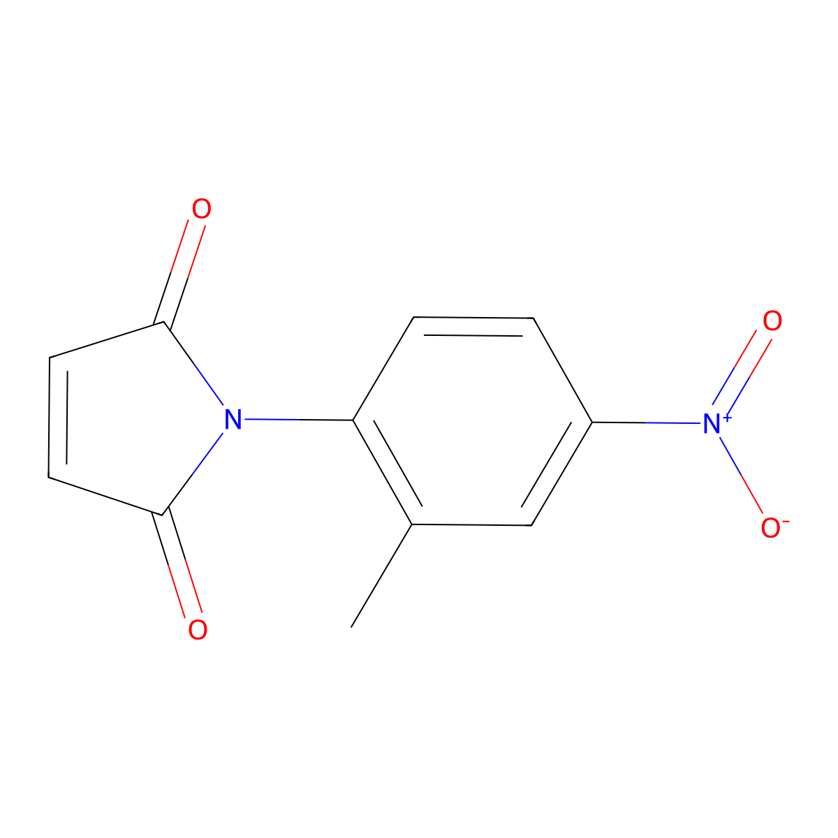 1-(2-methyl-4-nitrophenyl)-1H-pyrrole-2,5-dione molecular structure, CAS 330202-53-4