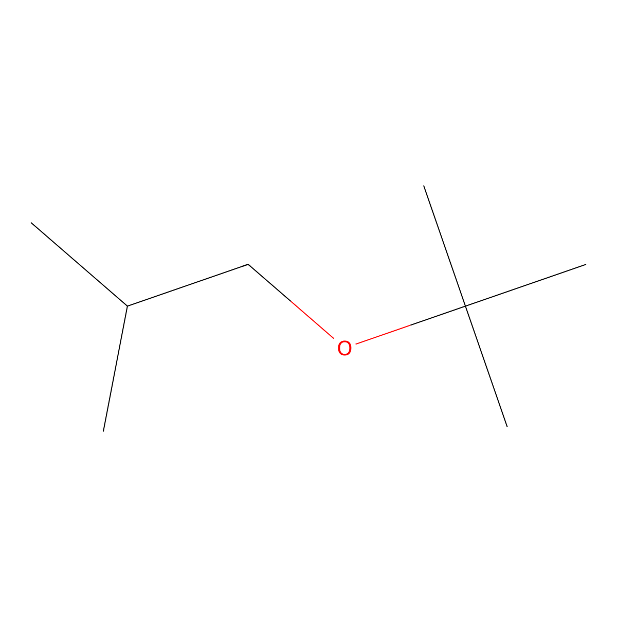 Isopropyl tert-butyl ether molecular structure, CAS 33021-02-2