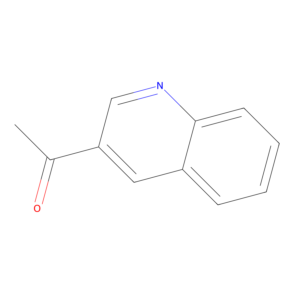1-(Quinolin-3-yl)ethan-1-one molecular structure, CAS 33021-53-3