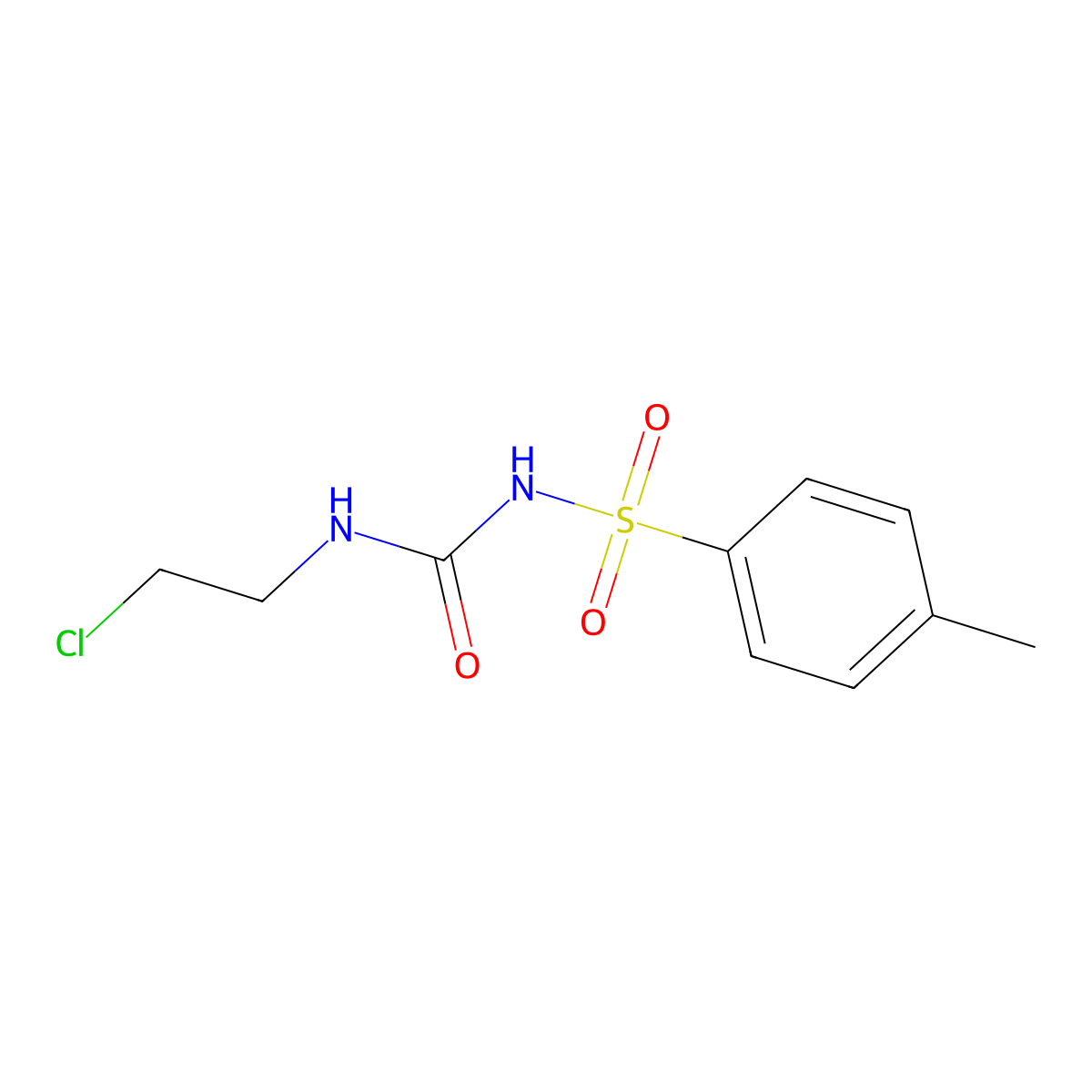 n-[(2-Chloroethyl)carbamoyl]-4-methylbenzenesulfonamide molecular structure, CAS 33021-74-8