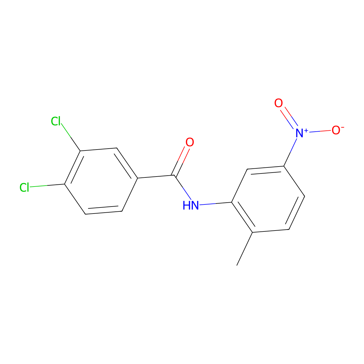 3,4-dichloro-N-(2-methyl-5-nitrophenyl)benzamide molecular structure, CAS 330215-62-8