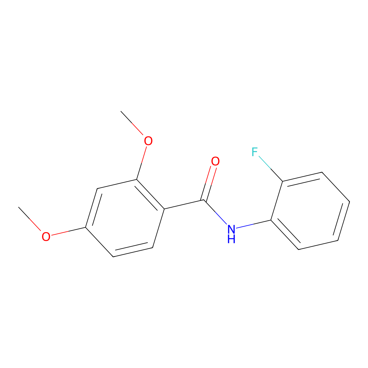 N-(2-fluorophenyl)-2,4-dimethoxybenzamide molecular structure, CAS 330215-65-1