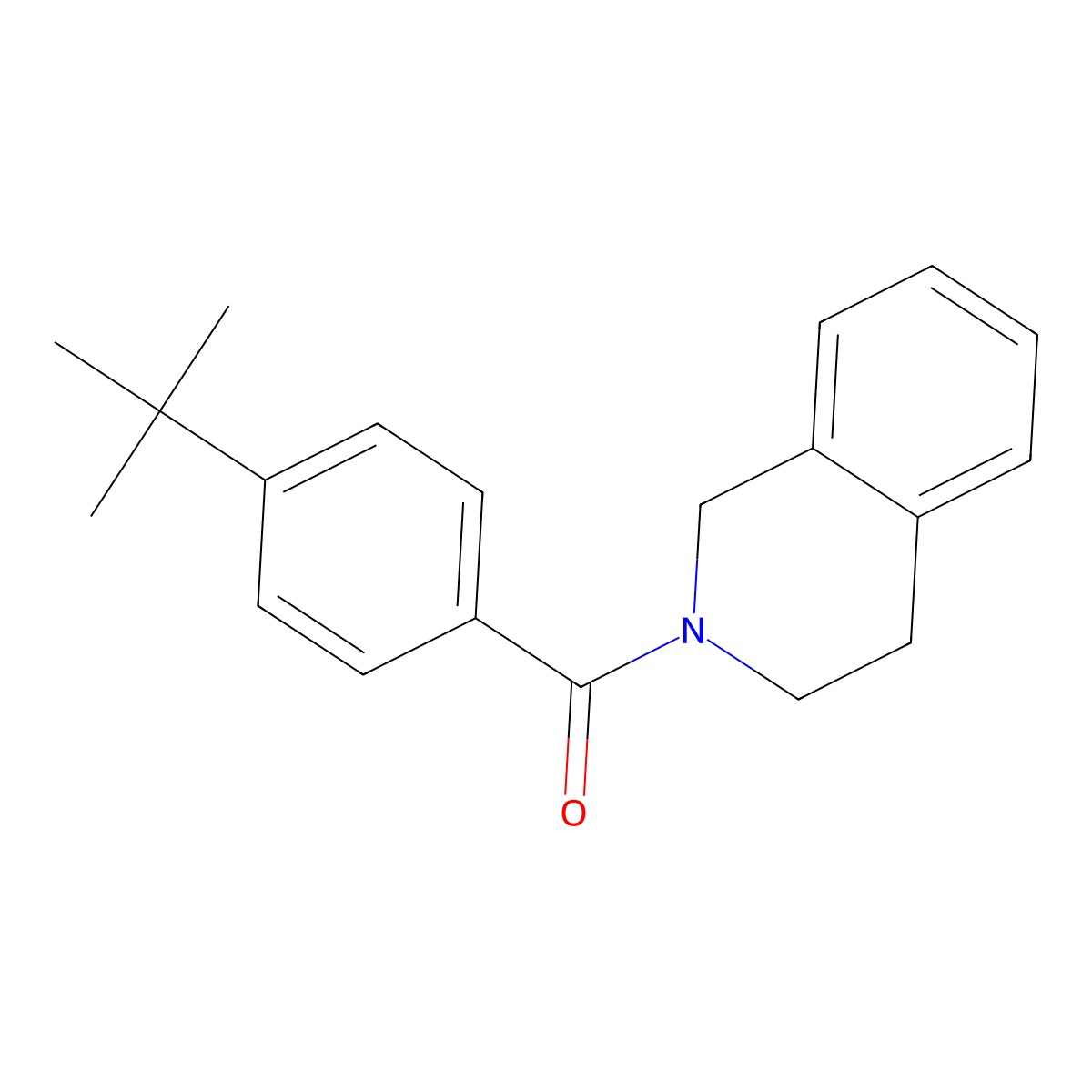 (4-tert-butylphenyl)(3,4-dihydroisoquinolin-2(1H)-yl)methanone molecular structure, CAS 330216-81-4