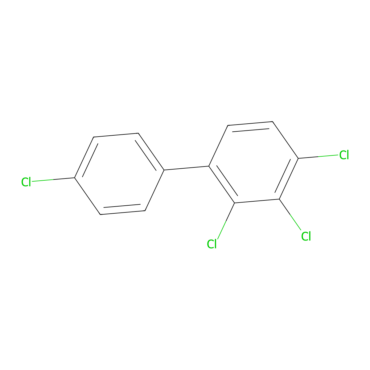 2,3,4,4'-Tetrachlorobiphenyl molecular structure, CAS 33025-41-1
