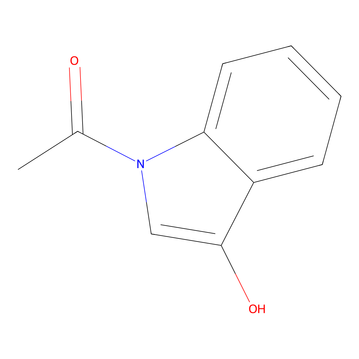 N-Acetylindoxyl molecular structure, CAS 33025-60-4