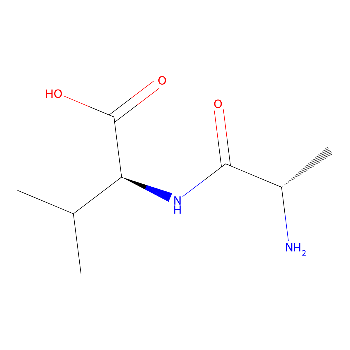 Ala-Val molecular structure, CAS 3303-45-5