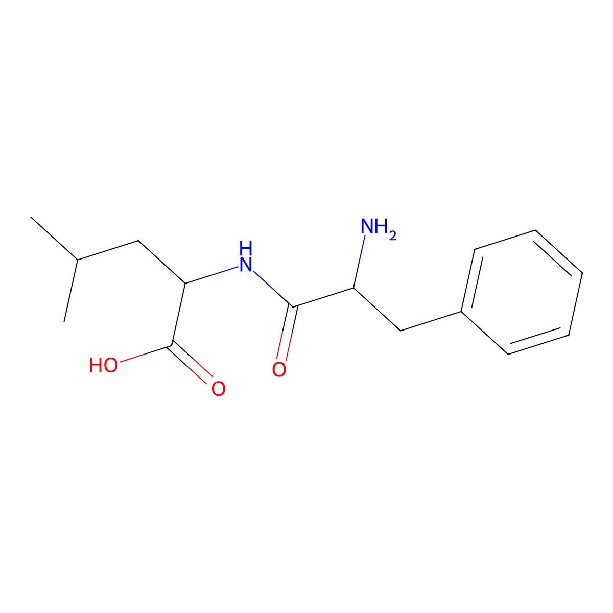 D-Phenylalanyl-L-leucine molecular structure, CAS 3303-56-8