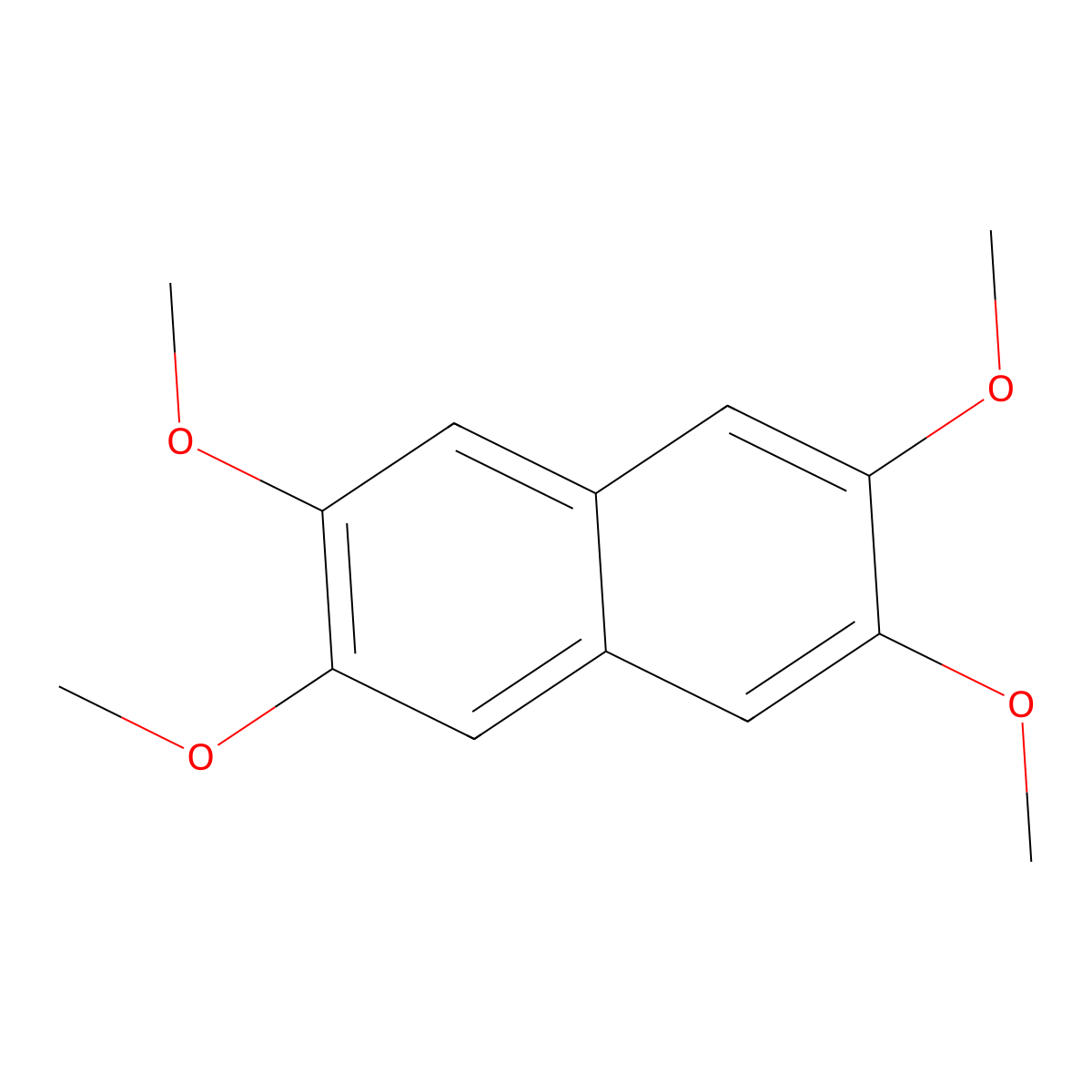 2,3,6,7-Tetramethoxynaphthalene molecular structure, CAS 33033-33-9