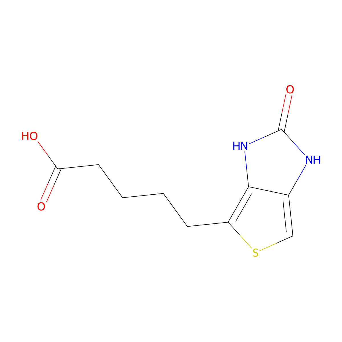 5-(2-Oxo-2,3-dihydro-1h-thieno[3,4-d]imidazol-4-yl)pentanoic acid molecular structure, CAS 3304-81-2