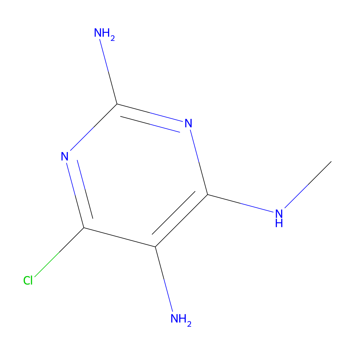 6-chloro-N4-methylpyrimidine-2,4,5-triamine molecular structure, CAS 330433-43-7