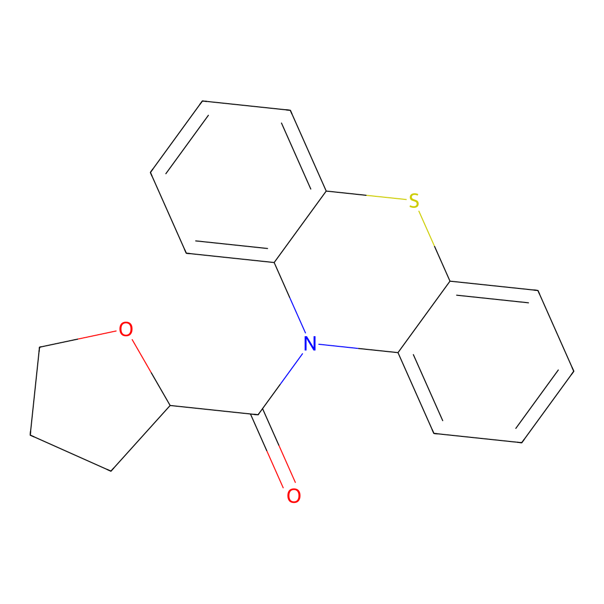 Oxolan-2-yl(phenothiazin-10-yl)methanone molecular structure, CAS 330439-99-1