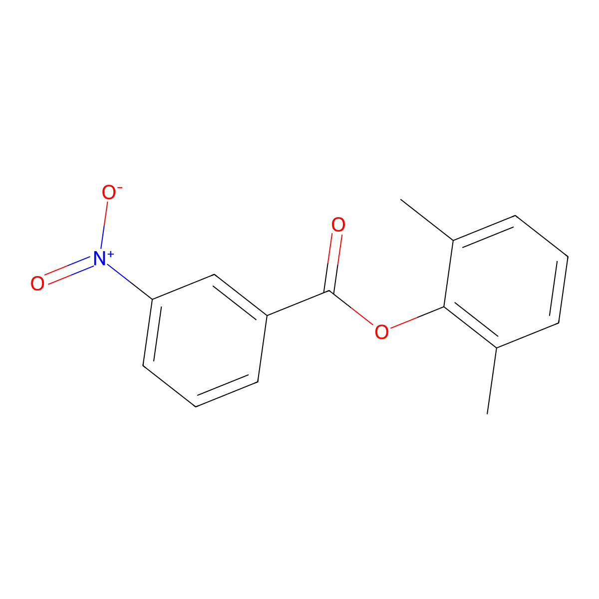 2,6-Dimethylphenyl 3-nitrobenzoate molecular structure, CAS 330440-79-4