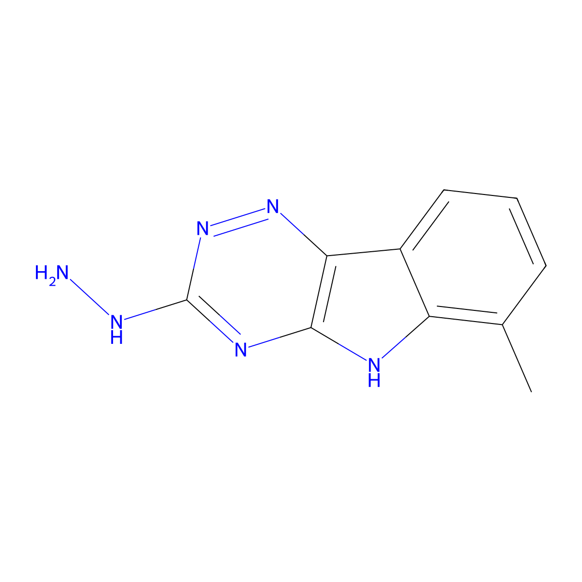 3-Hydrazino-6-methyl-5H-[1,2,4]triazino[5,6-b]indole molecular structure, CAS 330446-16-7