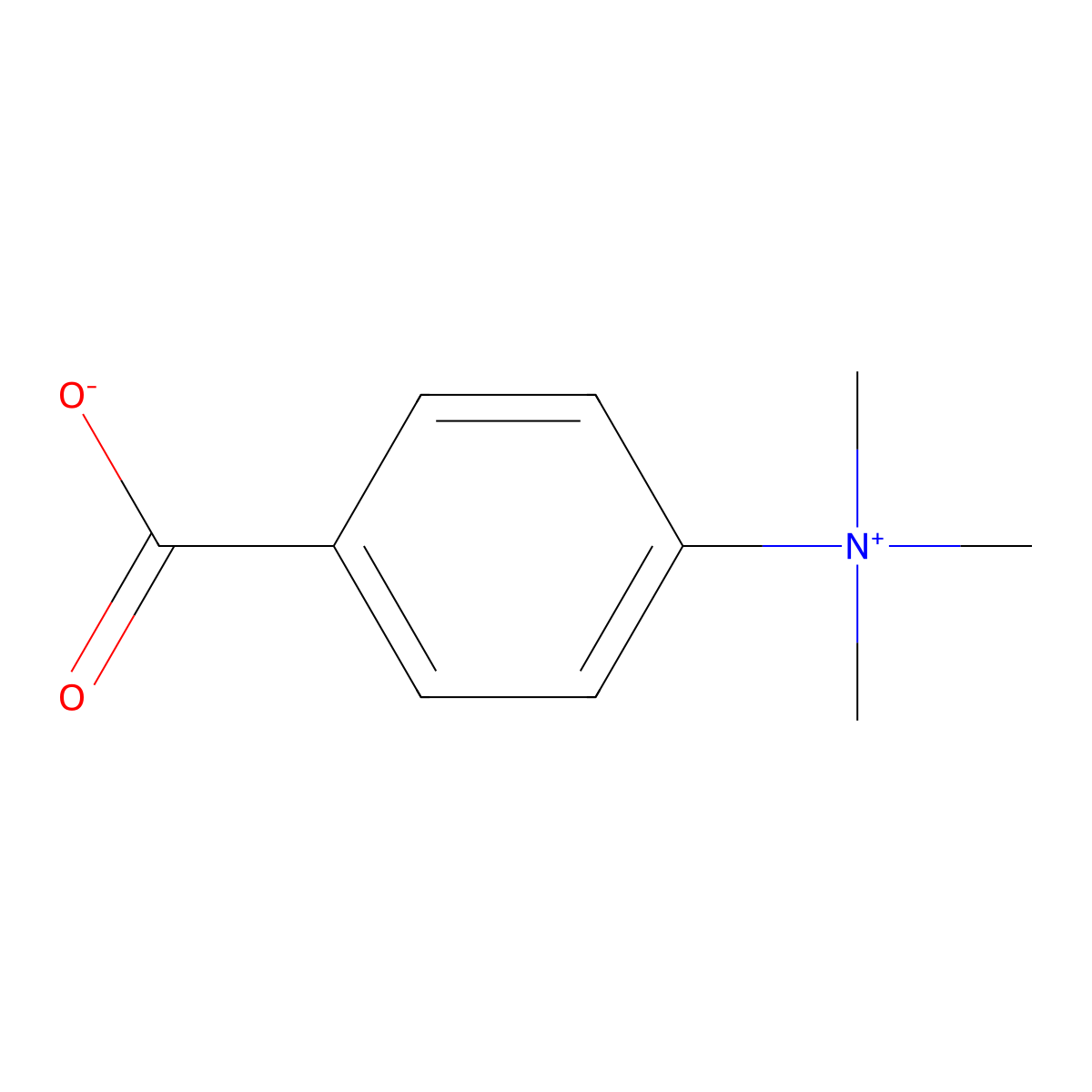 4-(Trimethylazaniumyl)benzoate molecular structure, CAS 33046-28-5