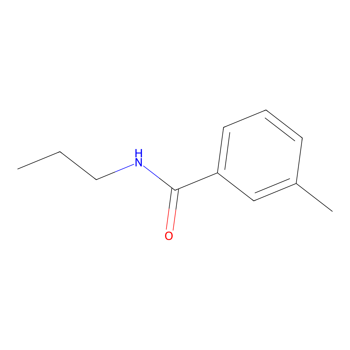 3-methyl-N-propylbenzamide molecular structure, CAS 330466-42-7