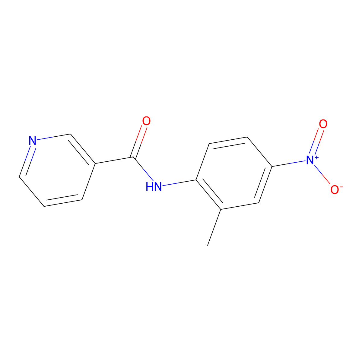 N-(2-methyl-4-nitrophenyl)pyridine-3-carboxamide molecular structure, CAS 330466-46-1