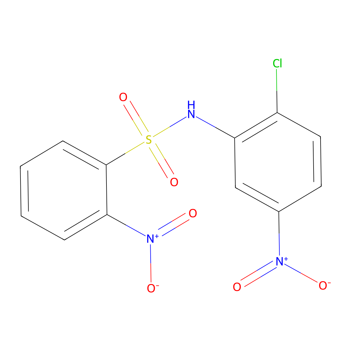 N-(2-Chloro-5-nitrophenyl)-2-nitrobenzenesulfonamide molecular structure, CAS 330467-06-6