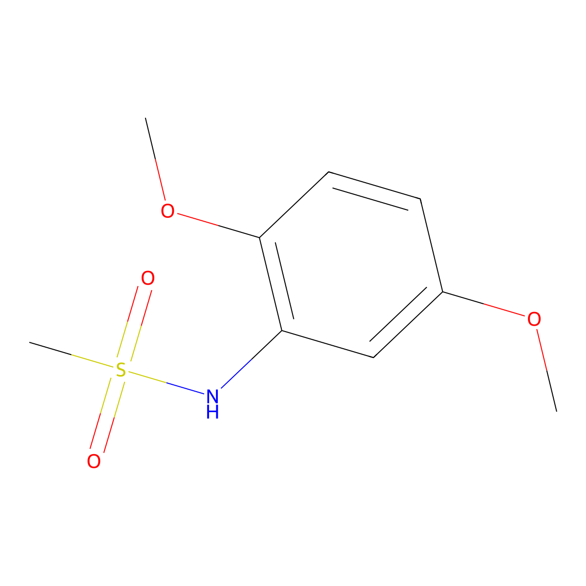 N-(2,5-dimethoxyphenyl)methanesulfonamide molecular structure, CAS 330467-43-1