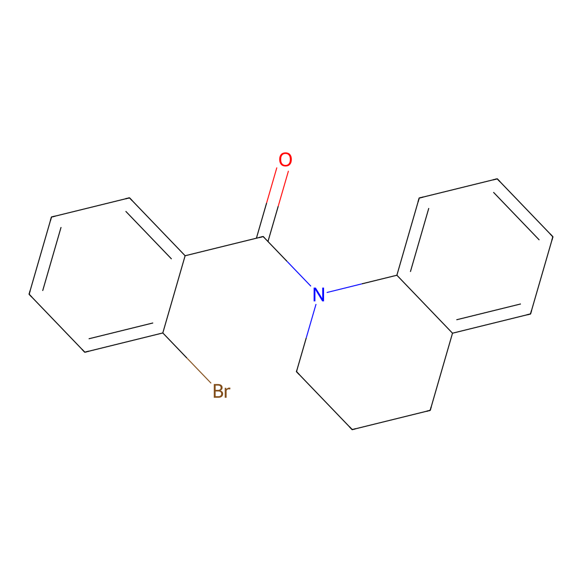 (2-Bromo-phenyl)-(3,4-dihydro-2H-quinolin-1-yl)-methanone molecular structure, CAS 330467-78-2