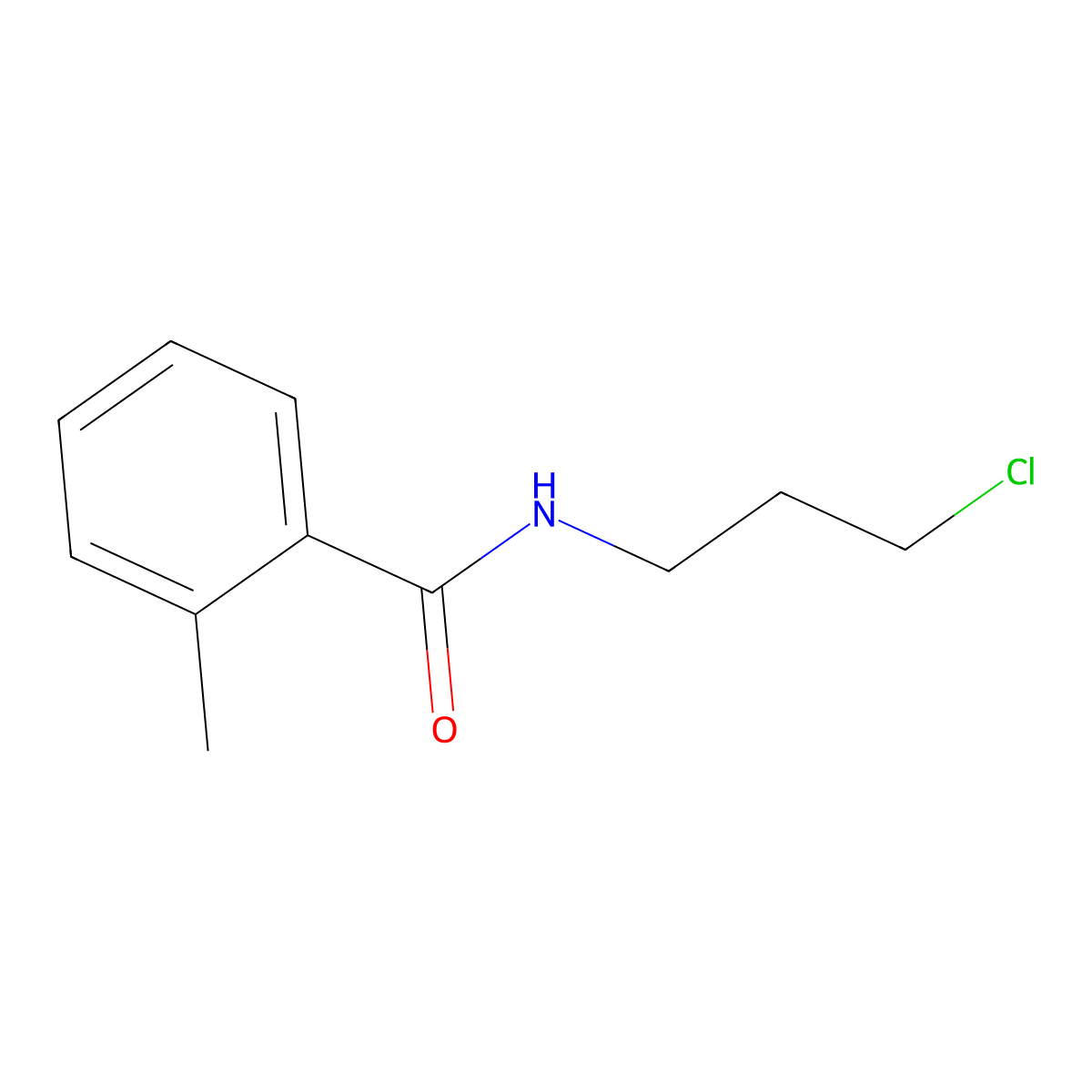N-(3-chloropropyl)-2-methylbenzamide molecular structure, CAS 330468-12-7