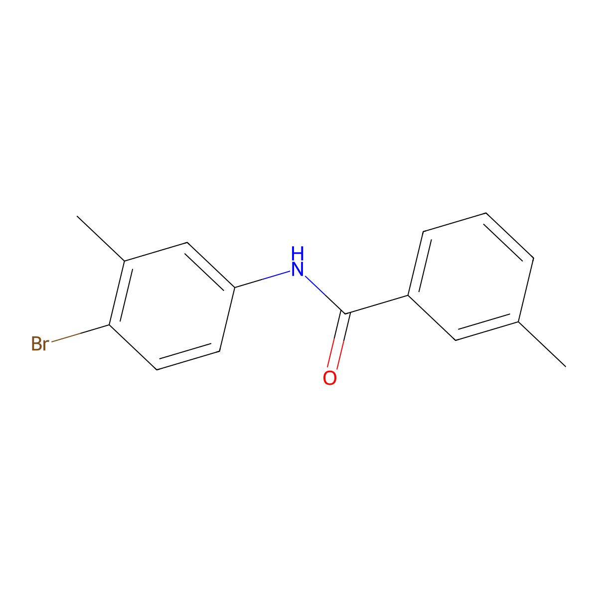 N-(4-bromo-3-methylphenyl)-3-methylbenzamide molecular structure, CAS 330468-23-0
