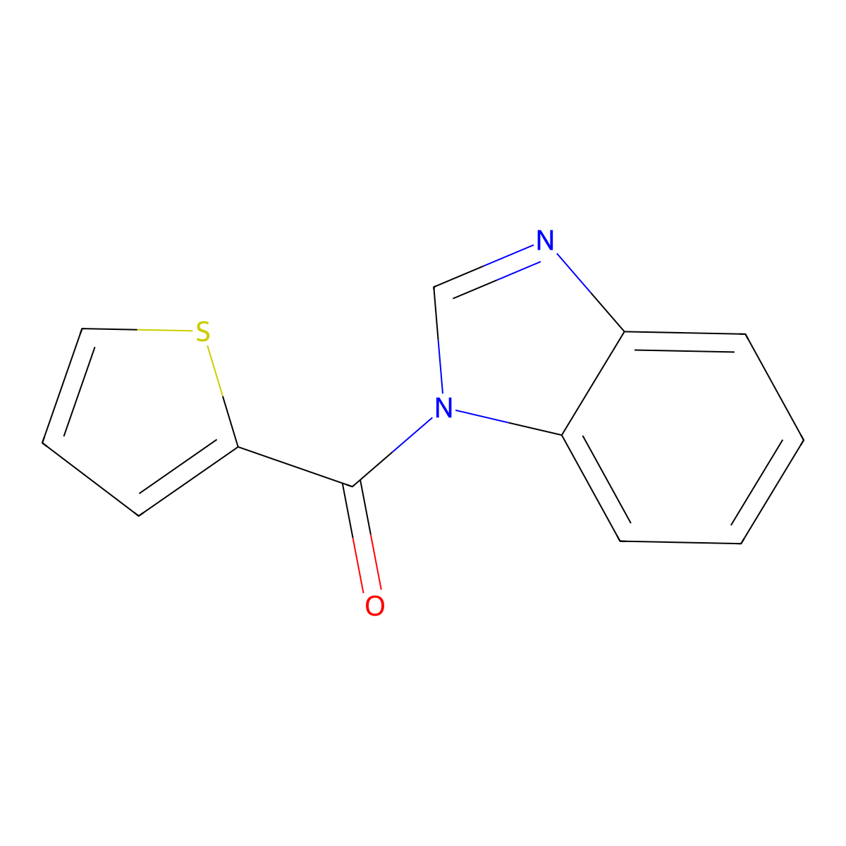 (1H-benzo[d]imidazol-1-yl)(thiophen-2-yl)methanone molecular structure, CAS 330468-35-4