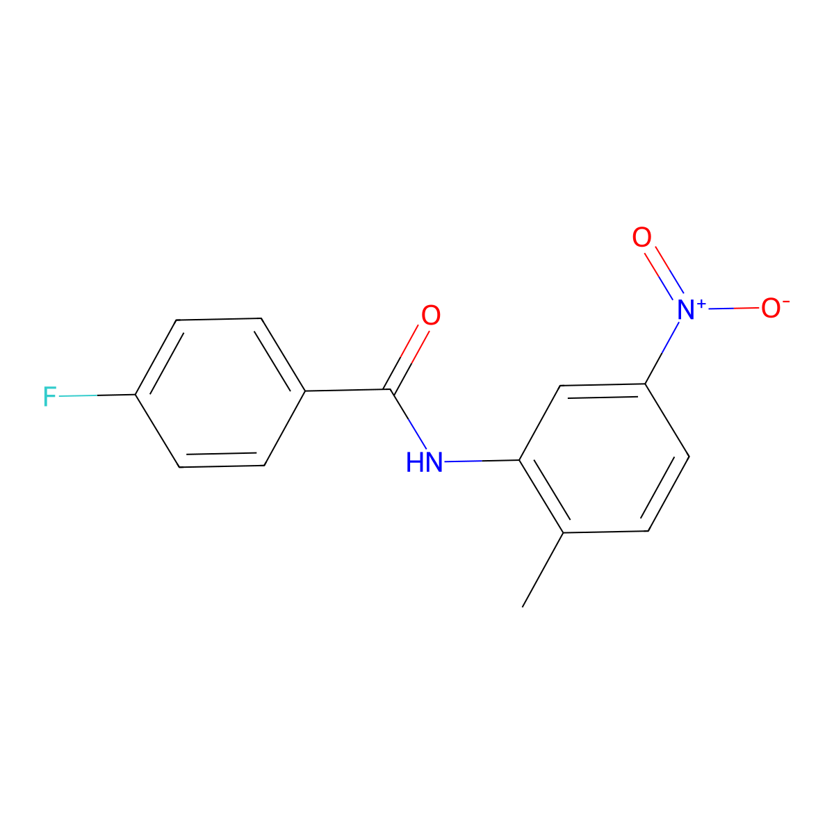 4-fluoro-N-(2-methyl-5-nitrophenyl)benzamide molecular structure, CAS 330469-31-3
