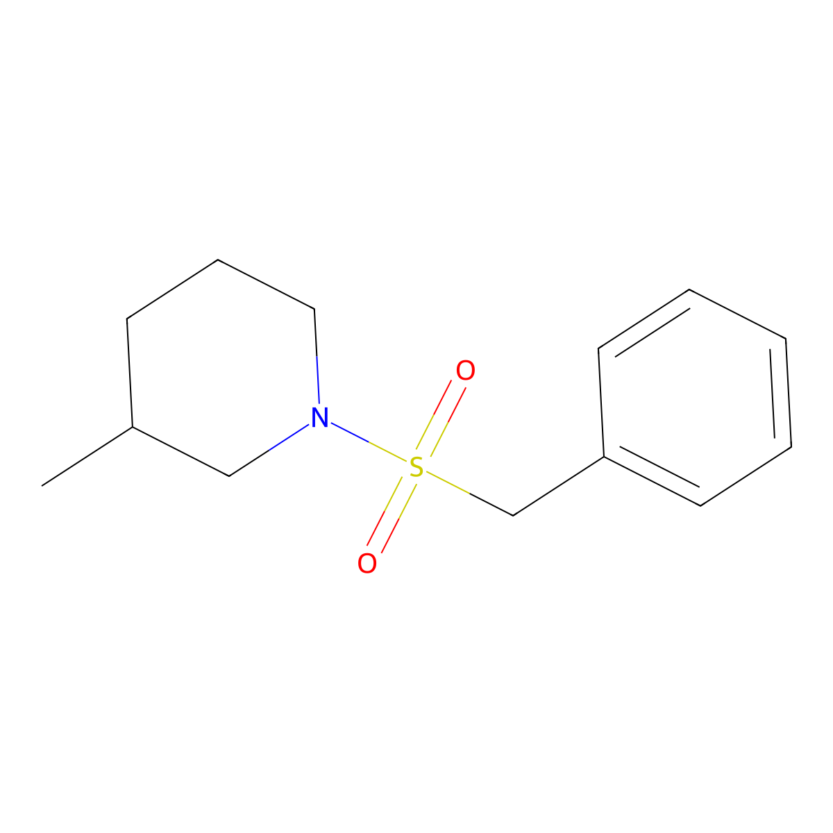 1-Benzylsulfonyl-3-methylpiperidine molecular structure, CAS 330469-60-8
