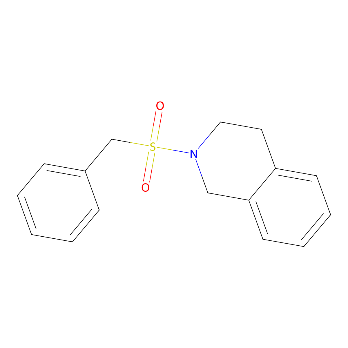 2-(Benzylsulfonyl)-1,2,3,4-tetrahydroisoquinoline molecular structure, CAS 330469-65-3