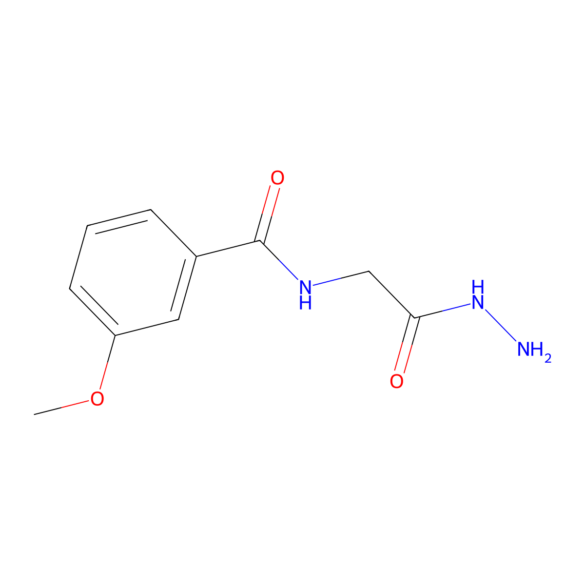 N-(2-hydrazinyl-2-oxoethyl)-3-methoxybenzamide molecular structure, CAS 330470-71-8
