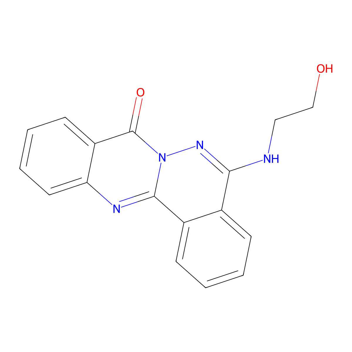 5-(2-Hydroxyethylamino)quinazolino[2,3-a]phthalazin-8-one molecular structure, CAS 330473-38-6