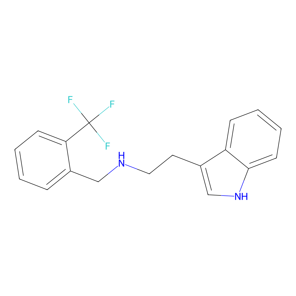 2-(1H-indol-3-yl)-N-[2-(trifluoromethyl)benzyl]ethanamine molecular structure, CAS 330473-51-3