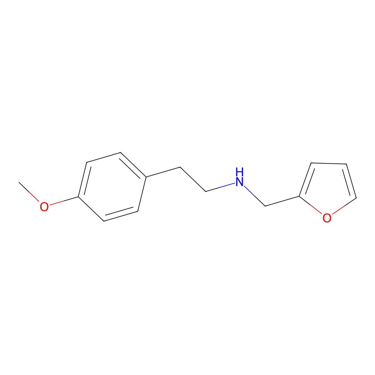 Furan-2-ylmethyl-[2-(4-methoxy-phenyl)-ethyl]-amine molecular structure, CAS 330473-52-4