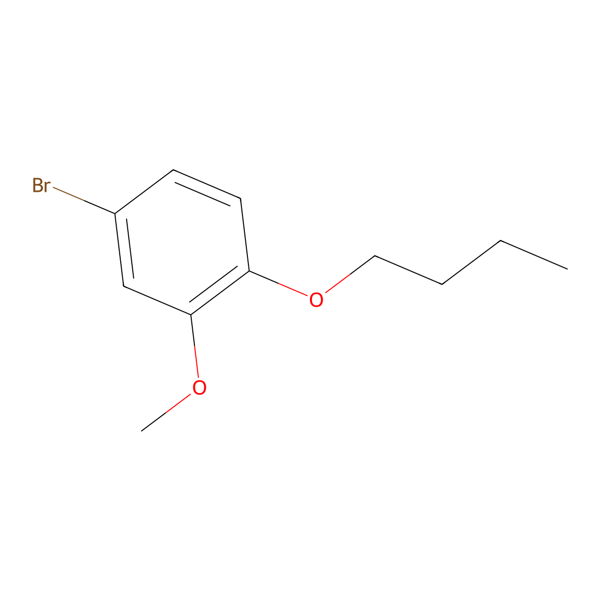 4-Bromo-1-butoxy-2-methoxybenzene molecular structure, CAS 330475-62-2