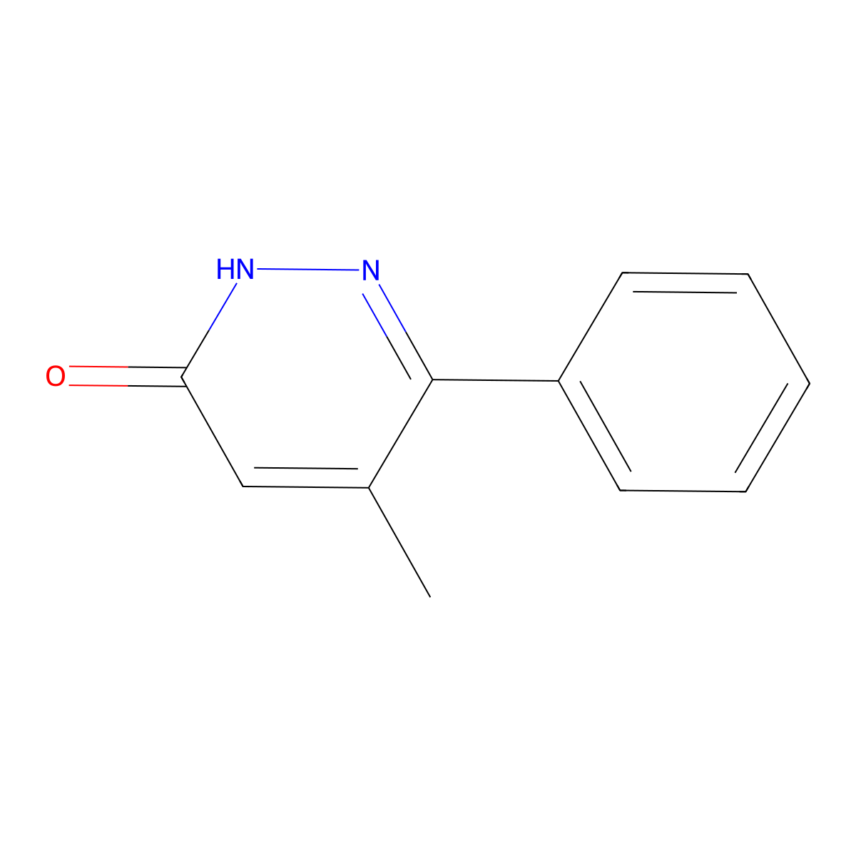 5-methyl-6-phenyl-3(2H)-Pyridazinone molecular structure, CAS 33048-55-4