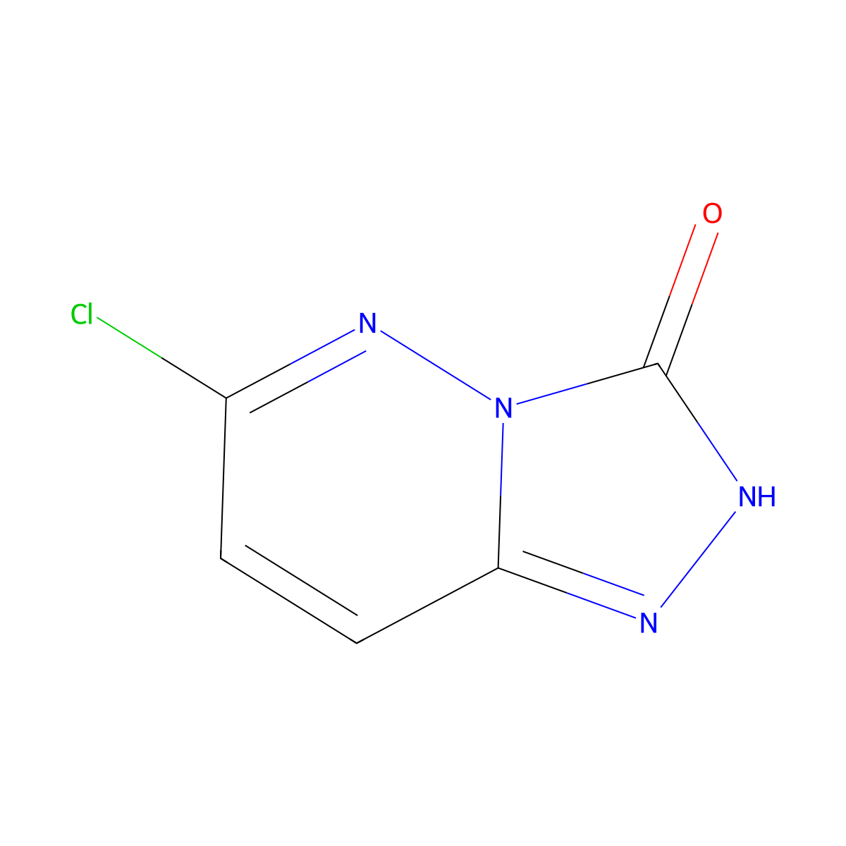 6-chloro-2H,3H-[1,2,4]triazolo[4,3-b]pyridazin-3-one molecular structure, CAS 33050-32-7