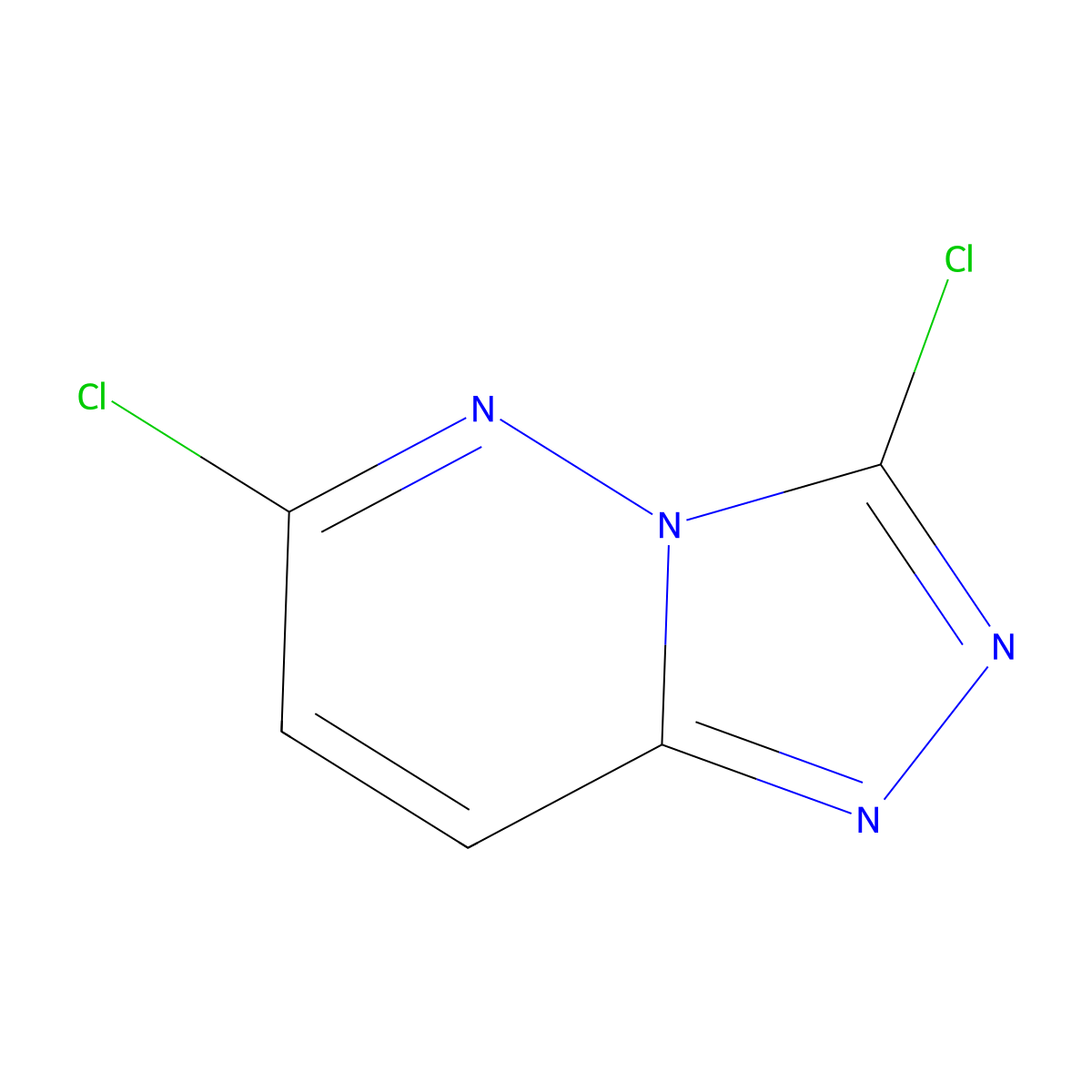 3,6-Dichloro[1,2,4]triazolo[4,3-b]pyridazine molecular structure, CAS 33050-38-3
