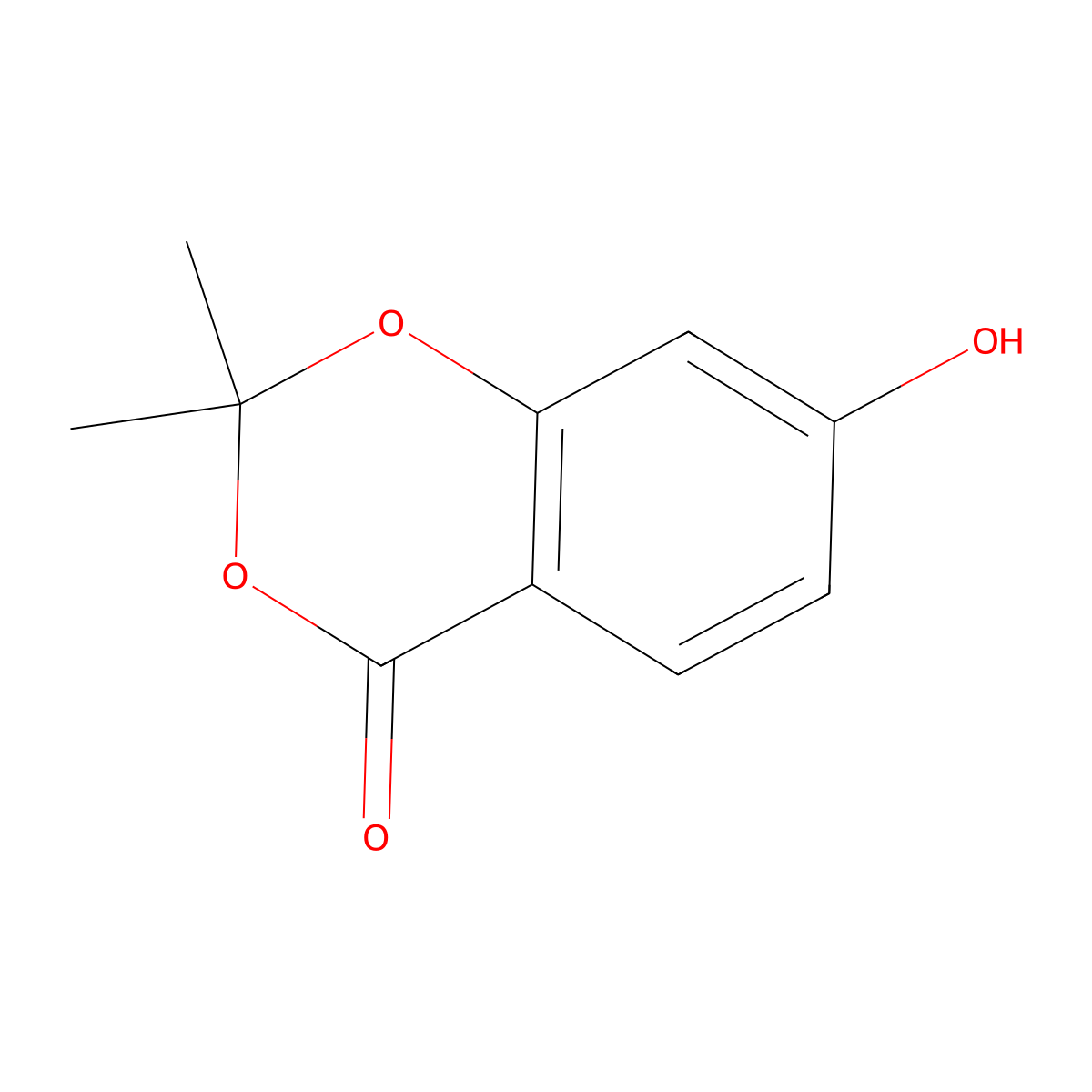 7-hydroxy-2,2-dimethyl-4H-benzo[d][1,3]dioxin-4-one molecular structure, CAS 330555-87-8