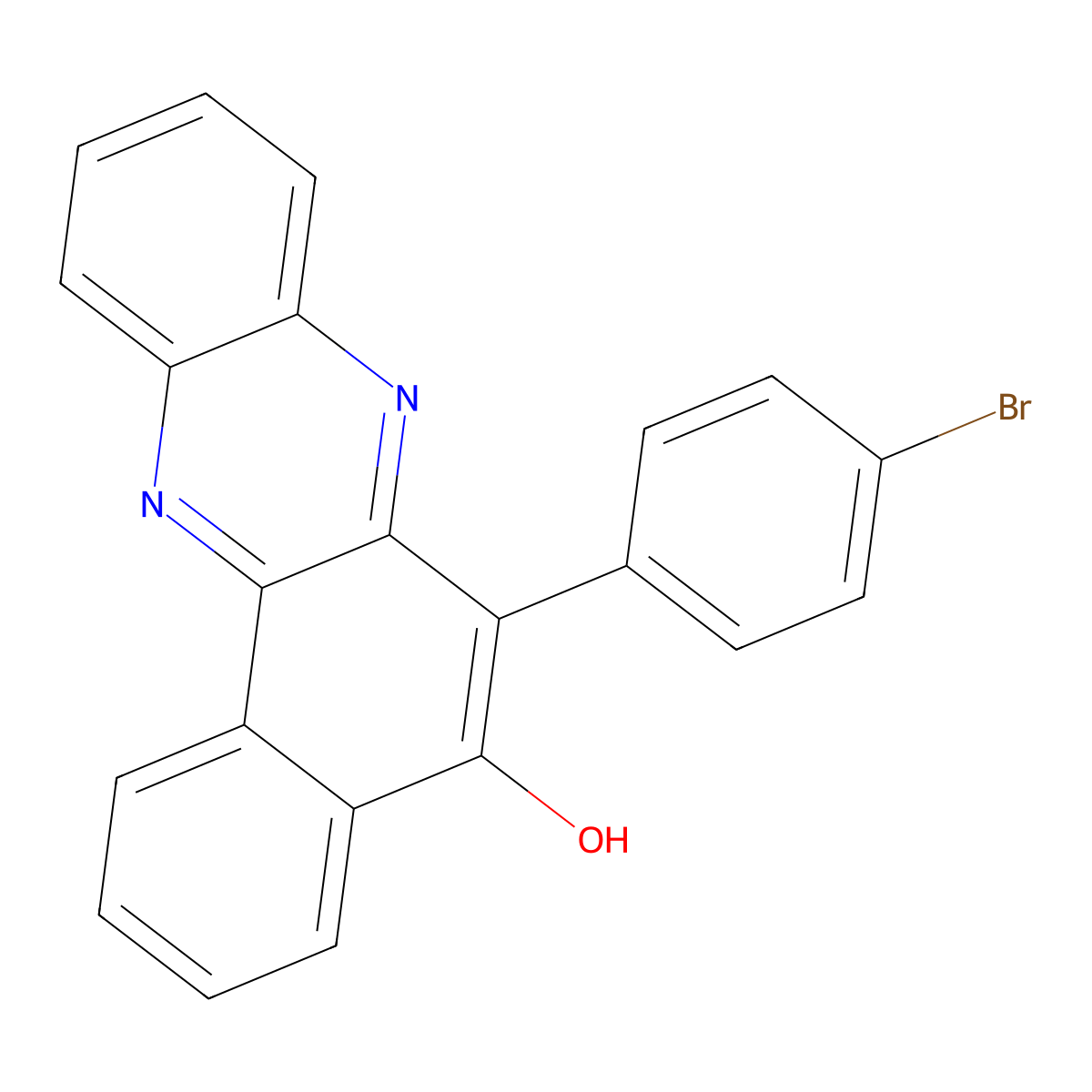 6-(4-Bromophenyl)benzo[a]phenazin-5-ol molecular structure, CAS 330560-96-8